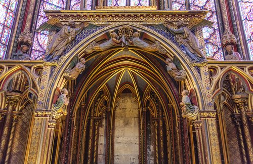 SAINTE-CHAPELLE royal chapel in the Gothic style Stained Glass