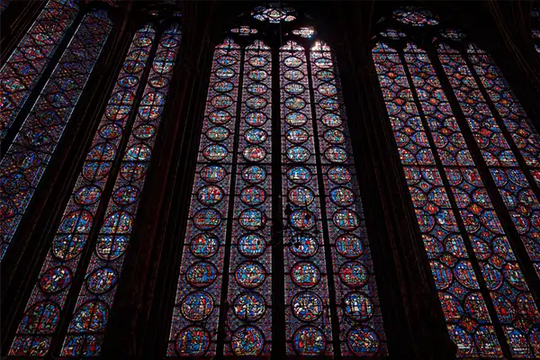 SAINTE-CHAPELLE royal chapel in the Gothic style Stained Glass