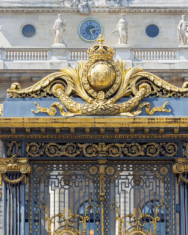 Part of the gate to Sainte Chapelle - Paris, France.